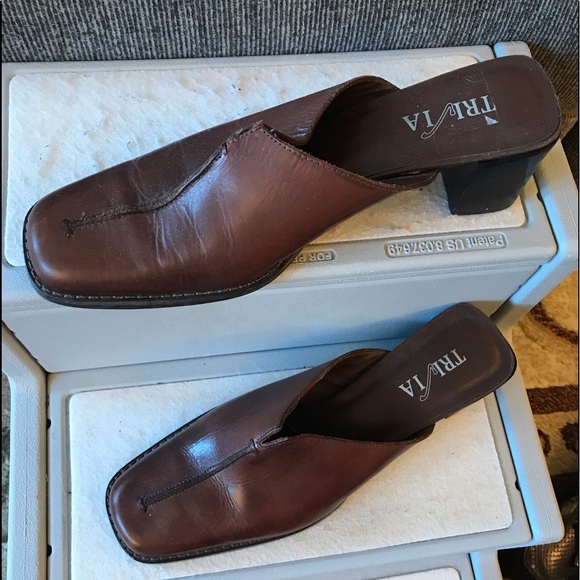 Trivia Genuine Italian leather slip on heels - Picture 2 of 3